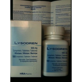 Изображение препарта из Германии: Митотан (Лизодрен Lysodren) 500 мг/100 таблеток